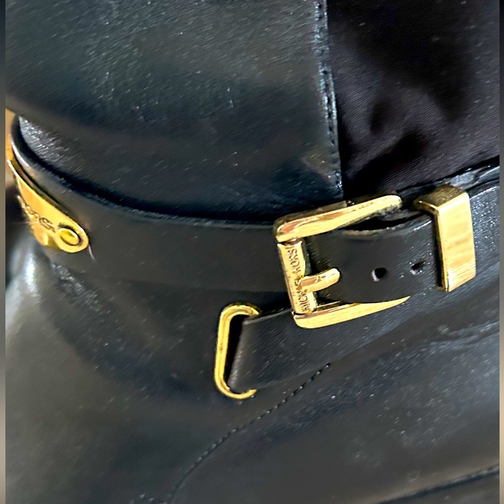 Michael Kors Arley Knee Hi Leather Boots Size 8 - Picture 7 of 14